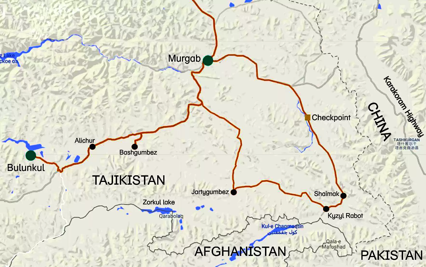 Bulunkul to Murghab