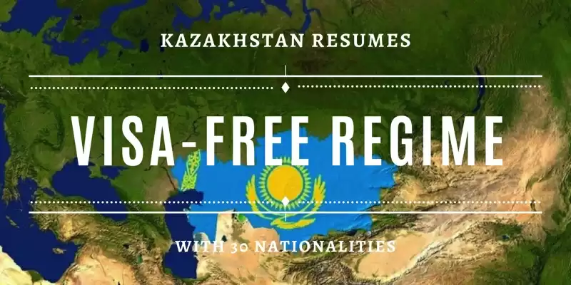Kazakhstan to ease restrictions and to resume visa-free regime with 30 nations