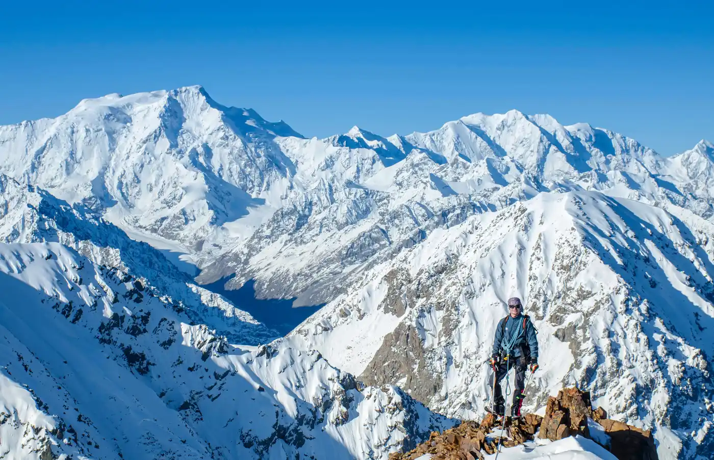 Climbing To Przhevalsky Peak