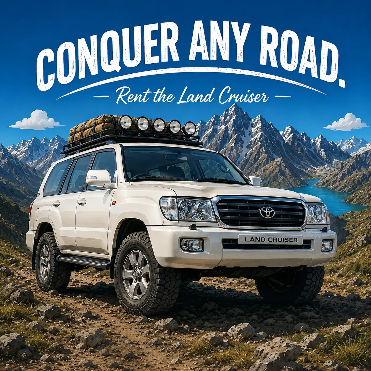 Conquer Any Road. Rent The Land Cruiser 100