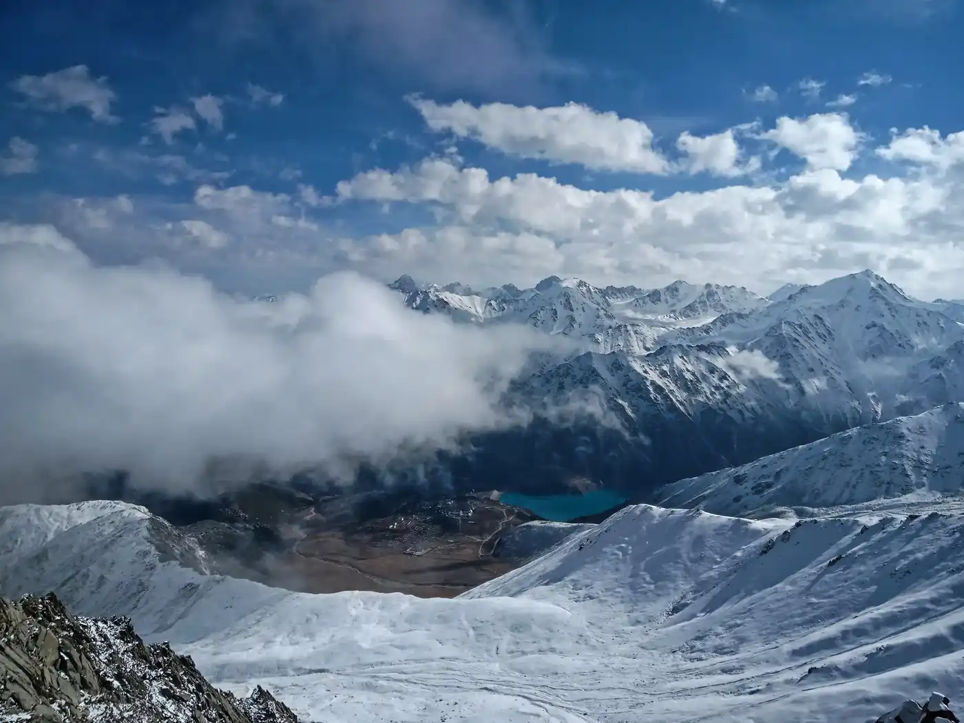 Cosmic Station And Big Almaty Peak