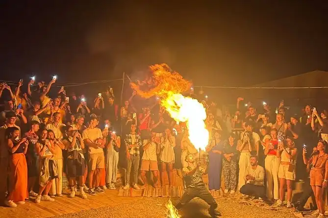 From Marrakch: Dinner Show & Camel Ride & Sunset In Agafay Desert Camp Optional Quad Bike