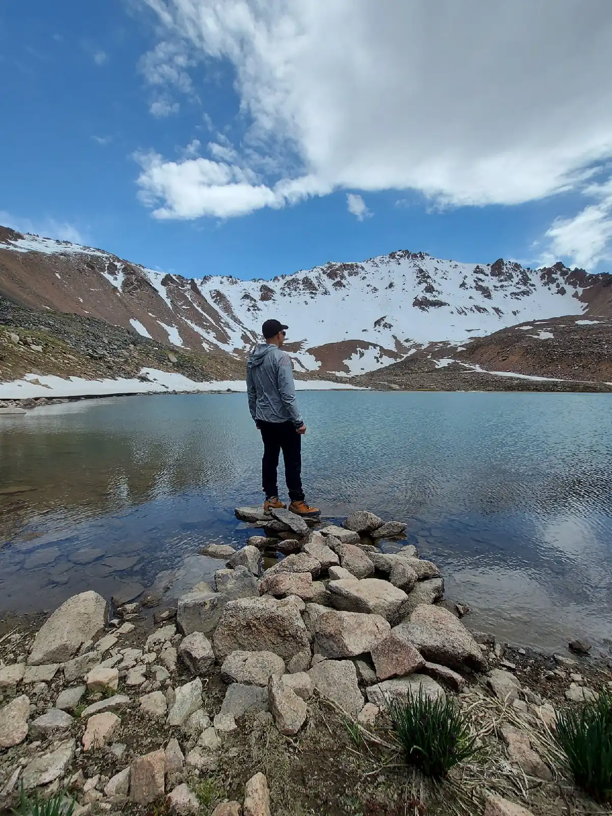 Hard-level Hike To Titov Moraine Lake At 3300m