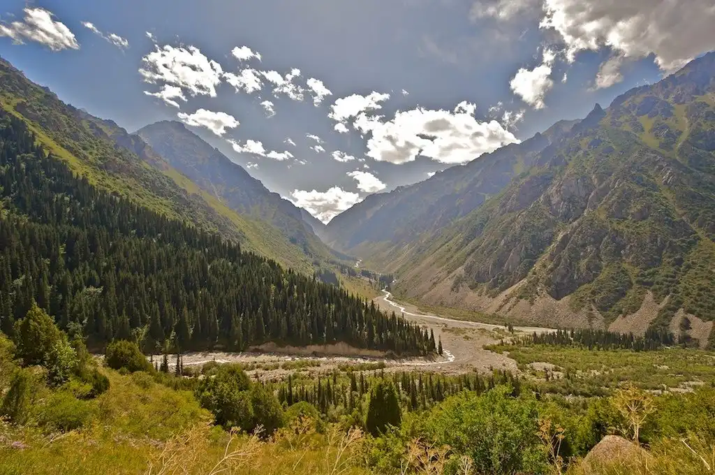 Lake Issyk-kul  And The Central Tian Shan