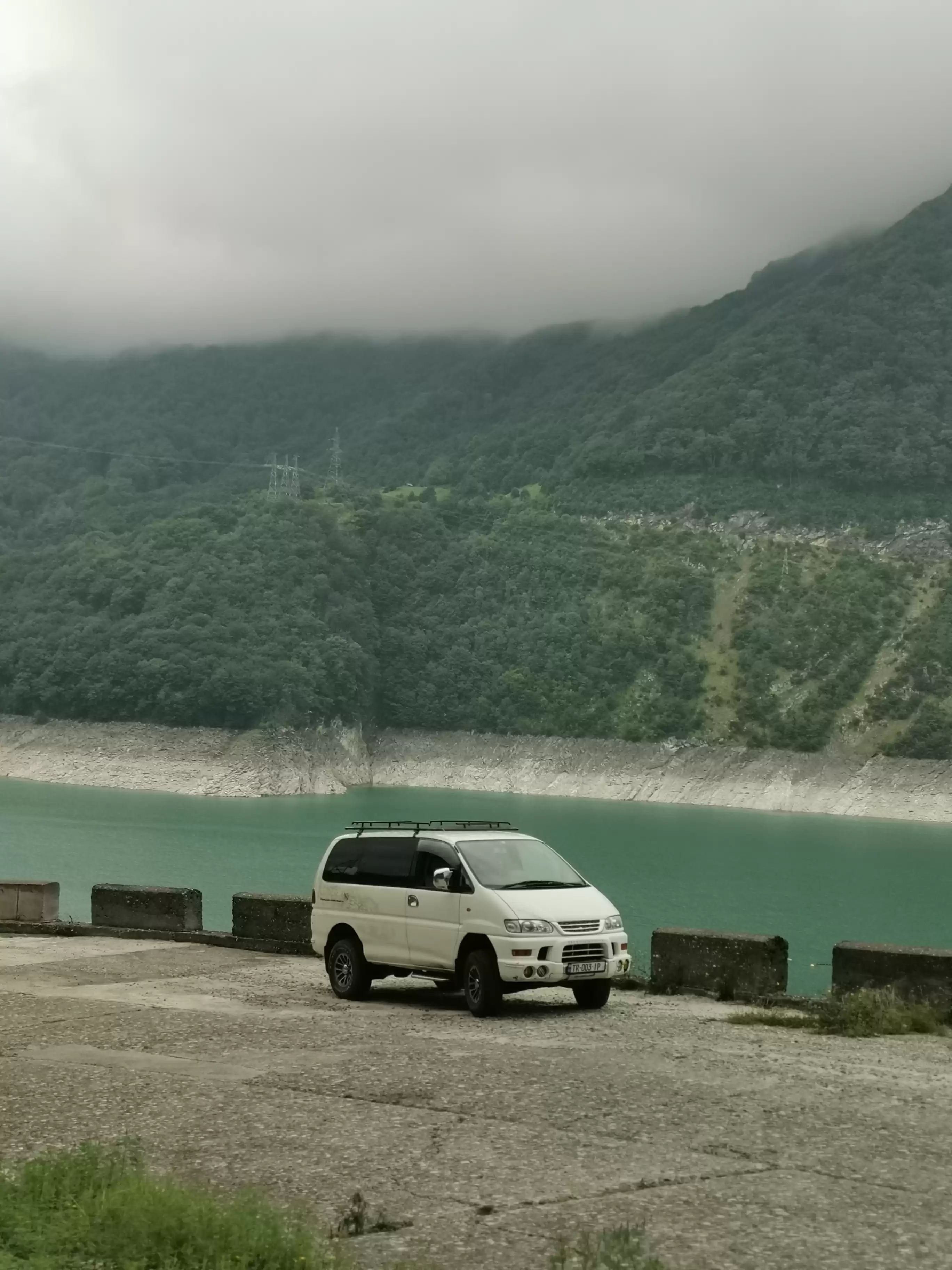 Driver In Tbilisi With Mitsubishi Delica Van