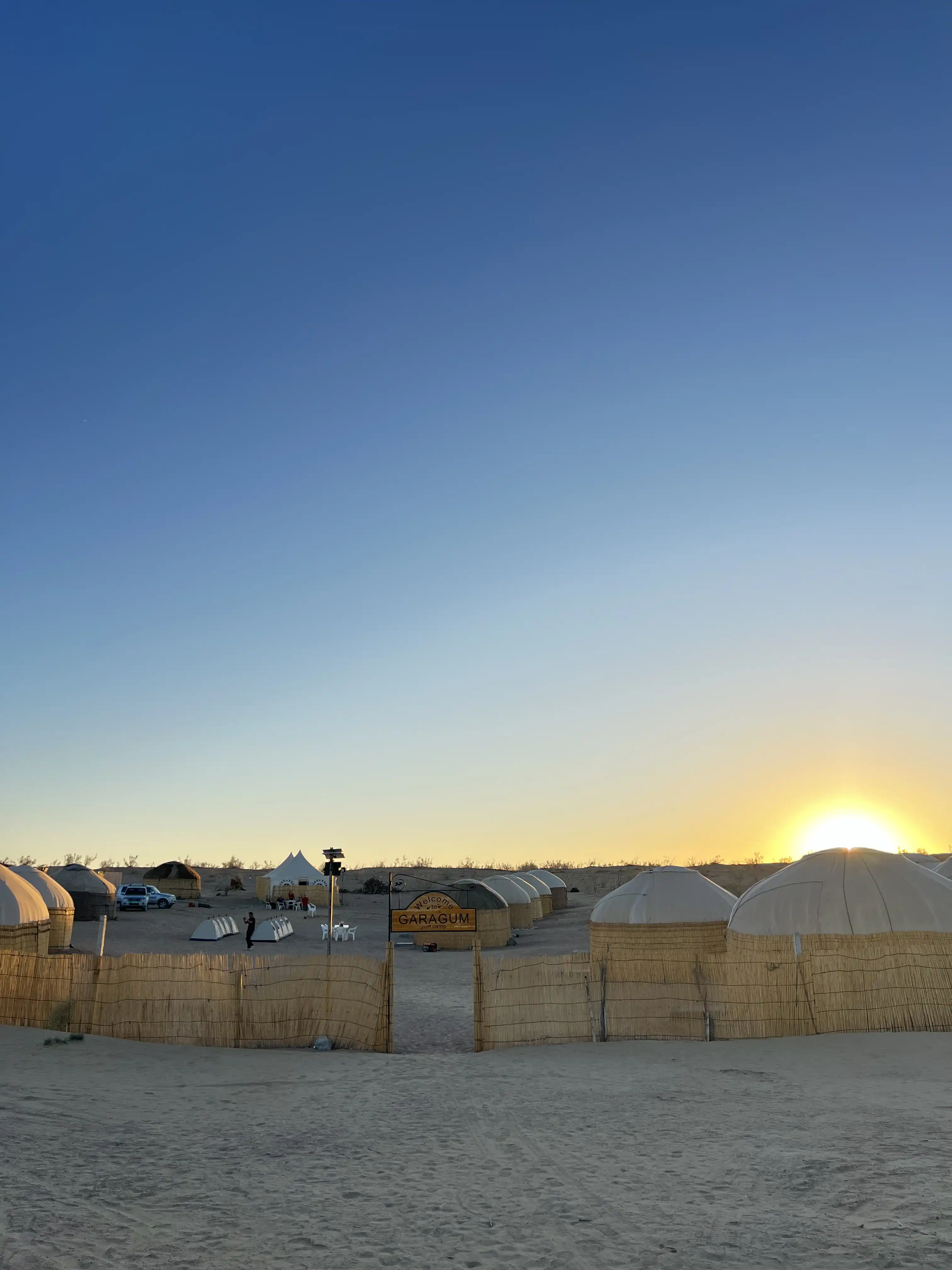 Spending The Night In A Yurt At Darvaza Gas Crater
