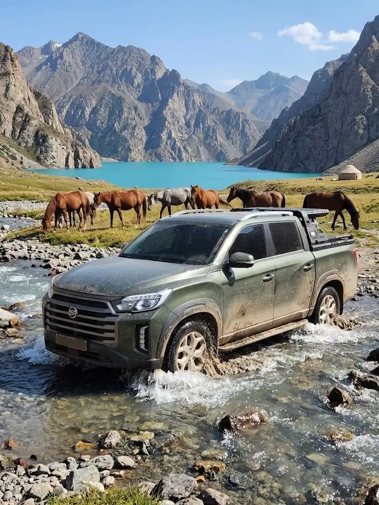 Ssangyong Rexton Sports 4x4 Rental In Kyrgyzstan