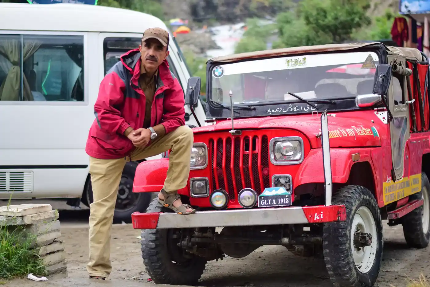 Whelly Jeep With Driver