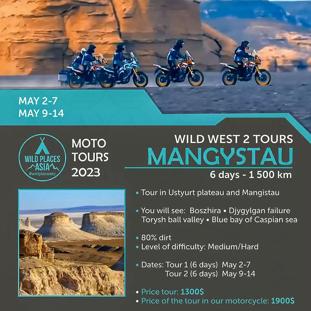 Wild West Mangystau Kazakhstan - Motorcycle Tour