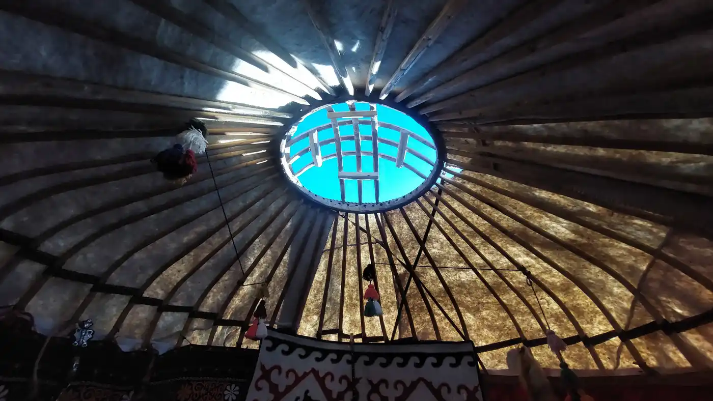 Yurt Assemble In Almaty Region